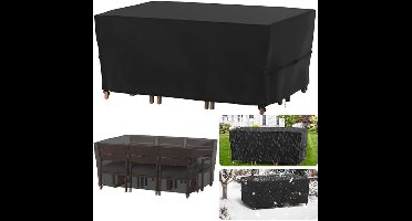 ApexArte® Beschermhoes Tuinmeubelen - Tuinsethoes - Waterdicht - Zwart