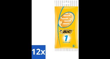 Bic - Scheermesjes - Sensitive - Enkel Mesje - Wegwerpmesjes - 5 Scheermesjes - Voordeelverpakking - 12 stuks