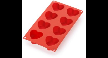 3D Diamand Hartvormige Siliconen Mal - 8 Vormpjes Siliconen Mal - Nonstick Bakvorm - Diamanten Hartvorm - Geo Hart - Bakken - Cakesicles - Chocolade