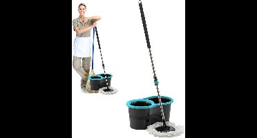 ApexArte® Dwijl en Emmer Set - Dweilsysteem - Dweilen & Vloerwissers