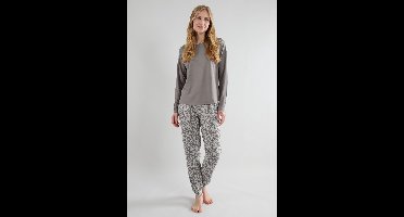 TOM TAILOR Victoria Dames Pyjamaset - Viscose - Grijs