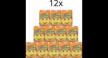 Scrub Daddy – Original Krasvrije - Spons Geel - 12 stuks - Voordeelverpakking - Schoonmaak