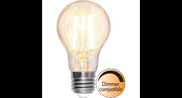 Standaard bol helder filament - E27 - 8W - Extra Warm Wit - 2700K - Dimbaar