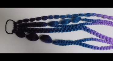 Bubble hair extensions blue/aqua/lavender