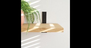 STERKSTAEL Vesta Zwart - industriële plankdrager – geschikt voor een plank van 20 to 25 cm – kleur zwart – incl. bevestigingsmateriaal - poedercoating – staal - 1 stuk