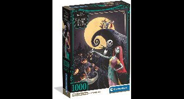 Clementoni - Puzzel - 1000 Stukjes - Disney Nightmare Before Christmas - Compact Box
