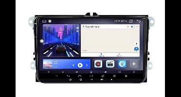 Carplay & Android auto | 4GB & 64GB | geschikt voor Vw volkswagen Golf 5 & 6 Polo Caddy Jetta T5 T6 Touran / Seat Leon Altea / Scoda Fabia | Autoradio met navigatie | RNS