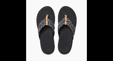 Reef CUSHION CLOUD TX BLACK GEO Dames Slippers - black geo