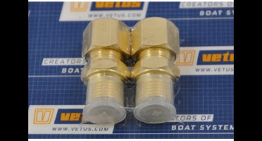 Vetus aansluitnippelset 10mm recht