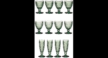 Wasser-, Wein- und Sektgläser Boston Coloured Set van 12