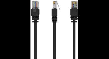 CablExpert PP12-1M/BK - Netwerkkabel, UTP Cat5E, zwart