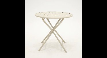 Tuintafel Globe 80cm rond cream