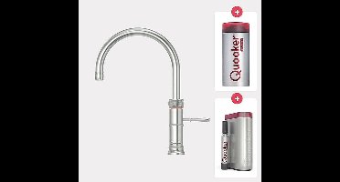 Quooker Fusion Round RVS met Combi Boiler + CUBE