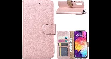 Portemonnee Hoesje Geschikt Voor Samsung Galaxy A50s/A30s - Rose Goud