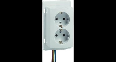 PEHA / HAF montagedeksel met dubbele WCD randaarde opbouw - CREME