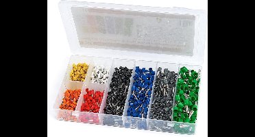 800 Aderhulzen in Verschillende Kleuren en Maten