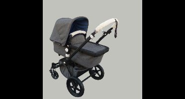 XQC - Bugaboo Cameleon 3 - Hoes voor Kinderwagen Duwstang - Cover voor Veiligheidsbeugel - Bont
