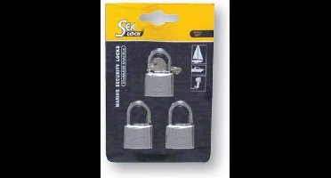 Lalizas Hangslot met lange Beugel 30mm Set van 3 stuks