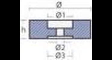 Tecnoseal Gegalvaniseerde Achterstevenanode 2.69kg Zilver 125 mm