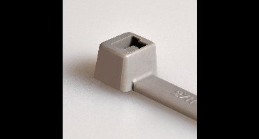 HellermannTyton 116-08018 T80R-PA66-GY Kabelbinder Grijs 100 stuk(s)