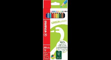 STABILO GREENcolors Kleurpotloden - Etui 12 stuks
