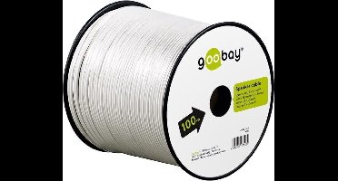 Luidsprekerkabel CCA 2 x 1,5mm2 - Wit - 100 meter