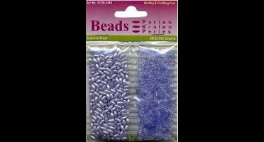 Hobby & Crafting Fun - Rijstekralen 3x6mm - 12130-3010 Pastel Blue