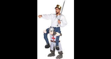 Vegaoo - Man op de rug van een ridder kostuum voor volwassenen