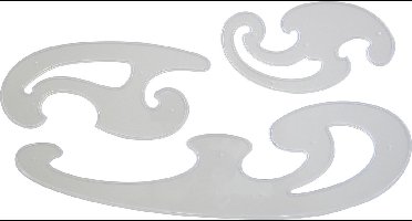 Aristo burmesterset - set 3-delig - glashelder kunststof - AR-5040