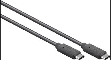 Goobay USB-C naar USB-C kabel - USB3.2 Gen 2x2 met E-Marker chip - tot 20V/5A / zwart - 0,50 meter