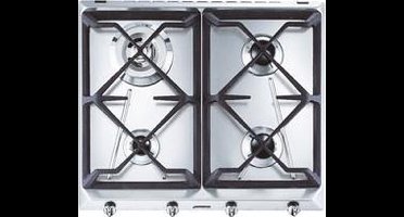 Smeg SRV564GH3 kookplaat Roestvrijstaal Ingebouwd 60 cm Gaskookplaat 4 zone(s)
