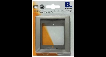 BERKER K5 afdekraam 1-voudig, inbouw | RVS