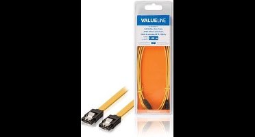 Valueline  SATA-3 kabel - 7-pin - Geel - 1 mtr