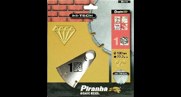 Piranha HI-TECH - diamantblad - gesegmenteerde rand - 180 mm - X38112