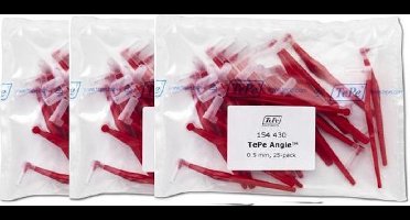 Tepe Angle Rood 0,50mm 3 x 25 Stuks - Voordeelverpakking