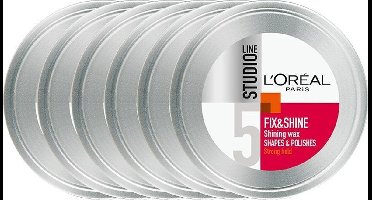 L'Oréal Paris Studio Line Fix & Shine - Shining Wax - 6 x 75 ml