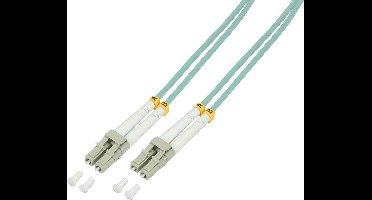 LogiLink FP3LC50 Glasvezel kabel 50 m OM3 2x LC Turkoois