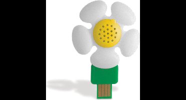 Mustard Desktop USB Luchtverfrisser - Daisy - Wit