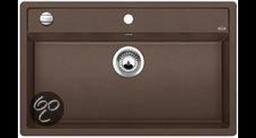 blanco Keukenspoelbak Spoelbak Blanco Dalago 8 vlakbouw donkergrijs 516645.Draaiknopbediening.