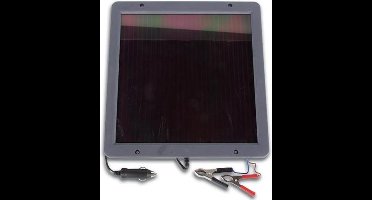 Perel Zonnepaneellader met oplaadindicator, voor voertuigen, boten en campers, met 3m kabel