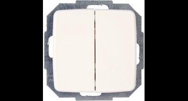 Kopp Rivo dubbele serie schakelaar wit