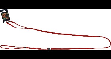 Nylon showlijn 0.8 cm x 130 cm, rood.