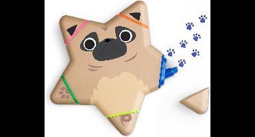 Mustard - Desktop Markeerstiften Paw Dog 5 in 1 - Bruin - Kunststof