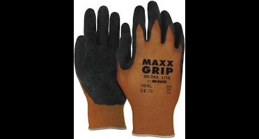 OXXA Maxx-Grip-Lite 50-245 handschoen M/8 Oxxa - zwart/bruin - Latex/nylon - Gebreid manchet - EN 388:2016