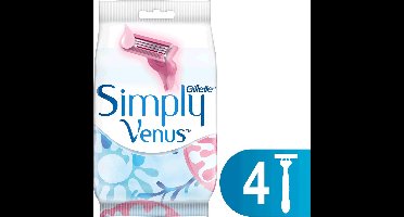 Gillette Simply Venus3 Wegwerpscheermesjes Vrouwen - 4 Stuks