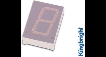 1-Digit Display 20Mm Gemeenschappelijke Anode Superrood