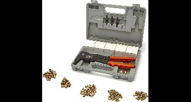 Professionele Blindklinkmoertang M3 – M6 inculsief 100 Stalen Blindmoeren