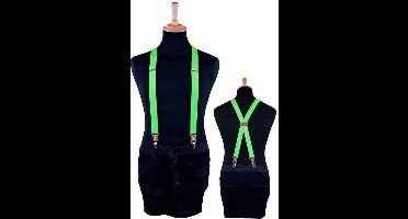 Bretels luxe neon groen