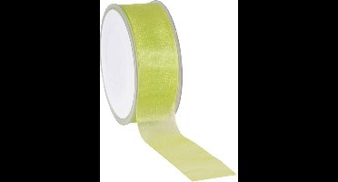 Lime Organza lint 38 mm / 50 mtr.