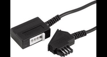 Hama TAE Universal Extension Cable, 3 m Zwart